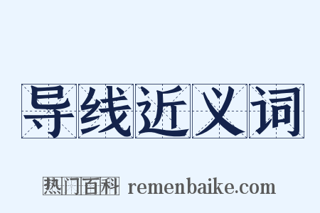 导线近义词是什么意思的图片